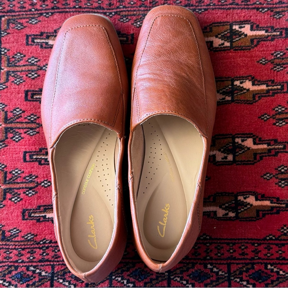 Clarks Sarafyna Freva Loafer Tan Leather - Picture 11 of 12